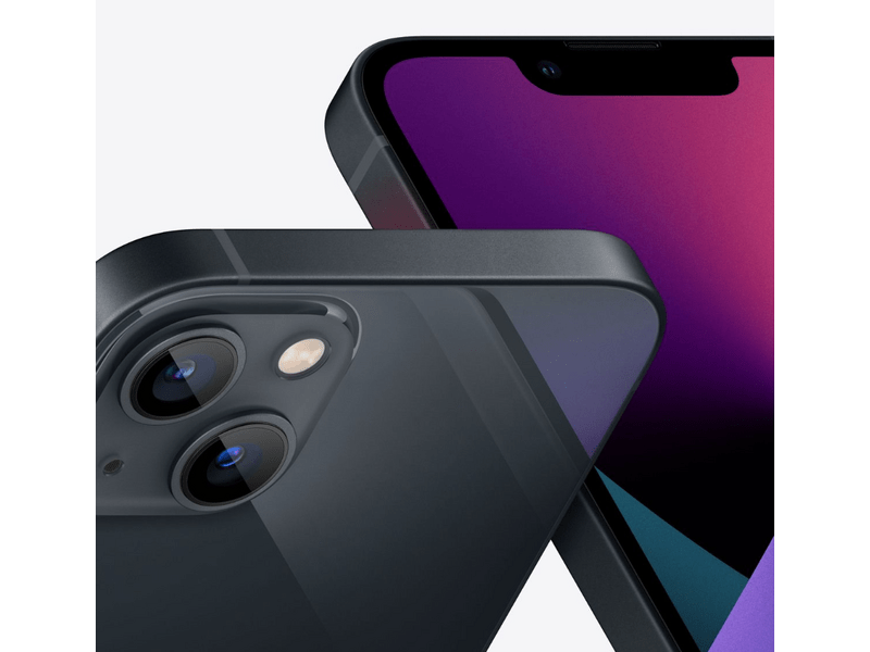 Apple iPhone 13 128GB Okostelefon, Éjfekete (MLPF3HU/A)