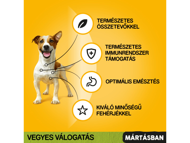Pedigree tasakos eledel mártásban felnőtt kutyák számára, 40 x 100 g (419402)