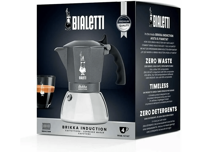 Bialetti 7317 Brikka Indukciós kotyogós kávéfőző, 4 adagos