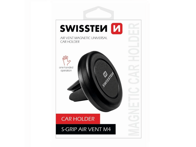 Swissten mágneses autós tartó szellőzőrácsra (65010403)