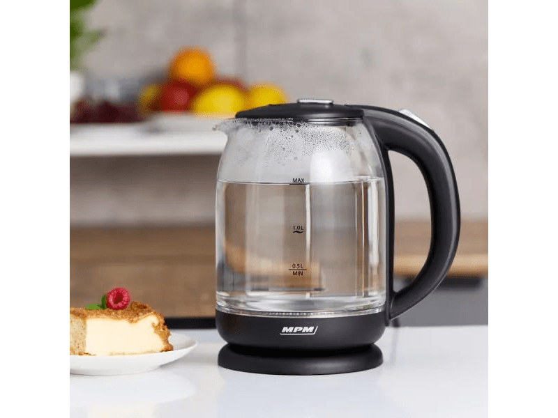 MPM MCZ-129 Vízforraló 1,6l, üveg, 1500W