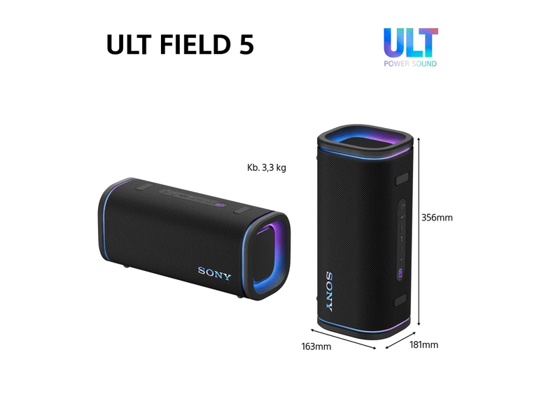 Sony ULT Field 5 Bluetooth hangszóró, fekete (SRSULT50B.CE7)