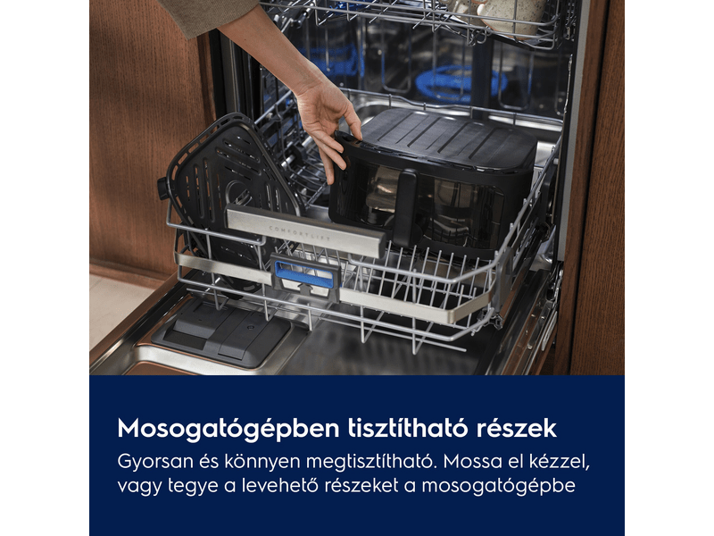 Electrolux EAFD11B 800 Dual Airfryer, fekete