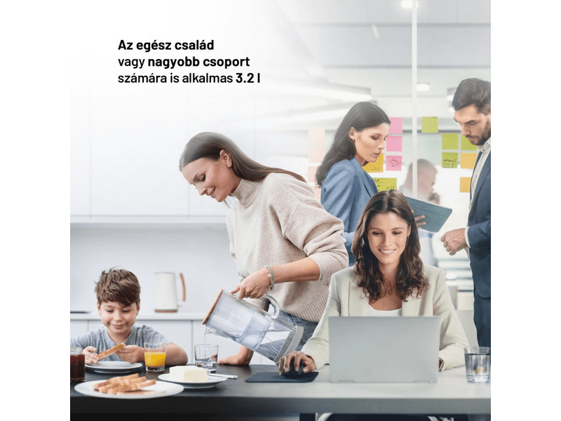 Lauben 32GW Üveg vízszűrő kancsó