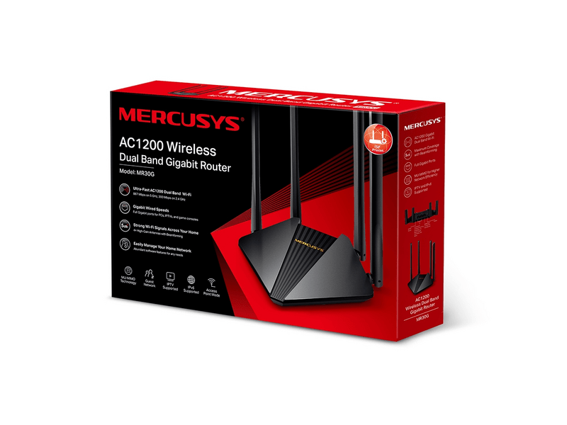 Mercusys MR30G AC1200 Wireless Dual Band Gigabit Router