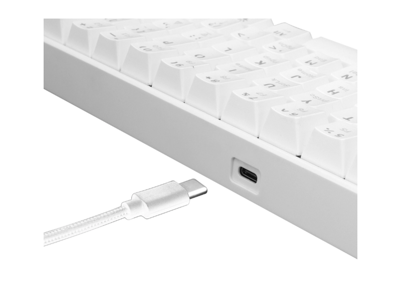 White Shark GK-2022W/BL-HU Shinobi Mechanikus Gaming Billentyűzet