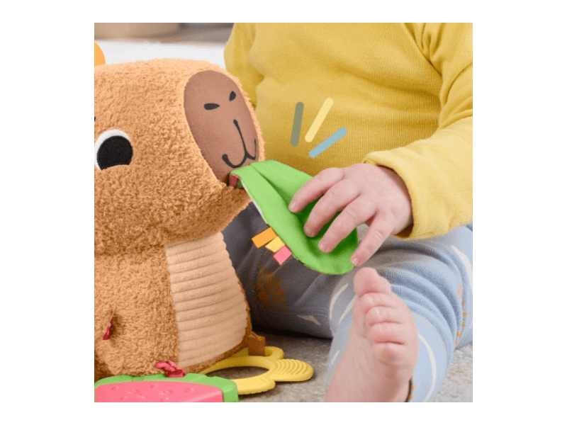 Fisher-Price Sensimals: Kapibari plüssfigura - 24 cm (HYR54)