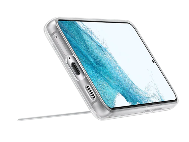 Samsung Galaxy S22 Átlátszó álló tok EF-JS901CTEGWW