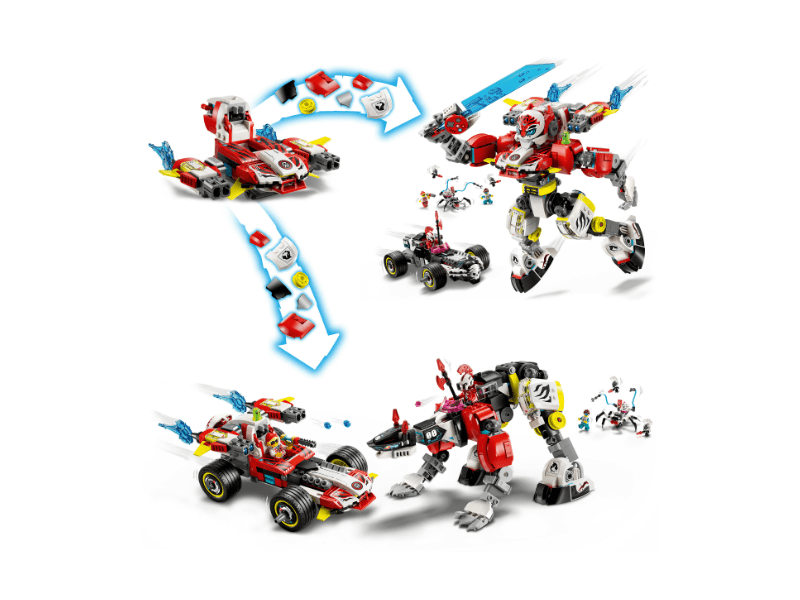 LEGO® DreamZzz™ Cooperov robotski tigar i Zeroov Hot Rod (71497)