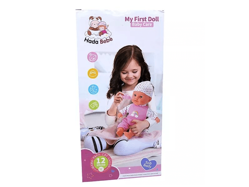 Hangot adó baba pöttyös ruhában (WZB102-9)