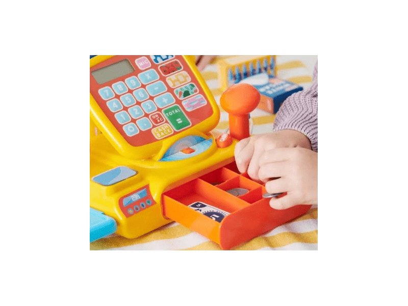 Elektronikus játék pénztárgép mikrofonnal (66450)