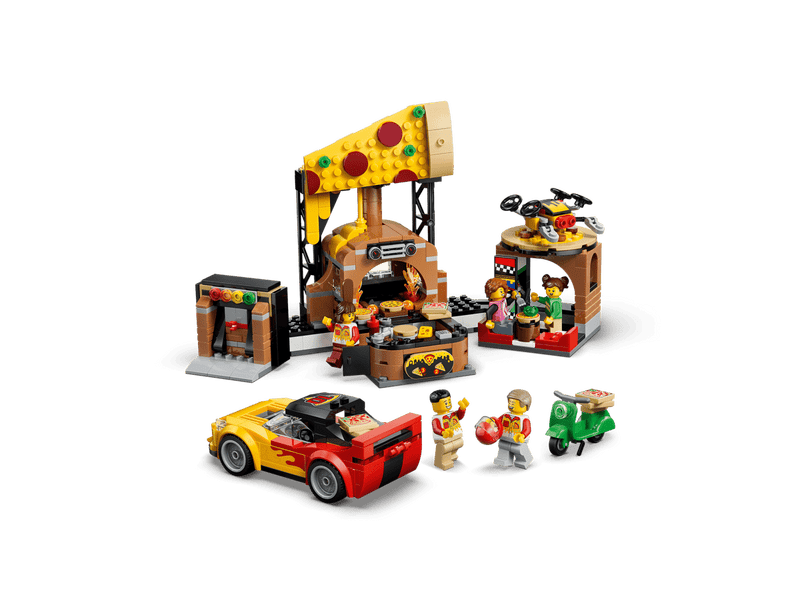 LEGO® City Pizzéria kiszállító járművekkel (60496)