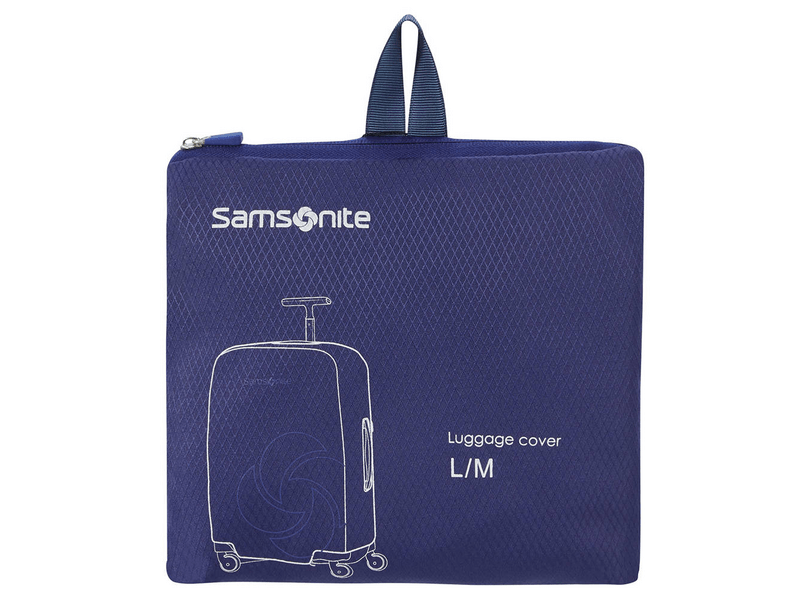 Samsonite összehajtható bőröndhuzat, M/L méret, kék (121223-1549)