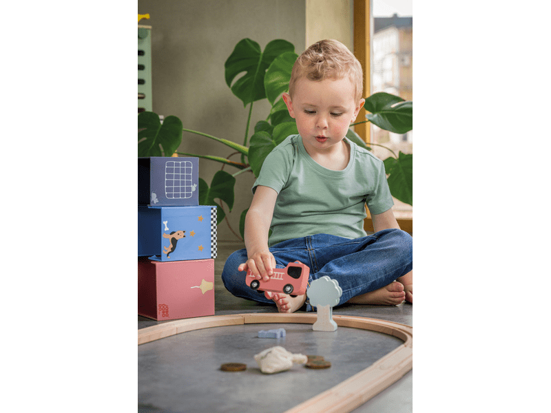 Rendőrségi hajsza, fa vonatpálya szett (W7233)