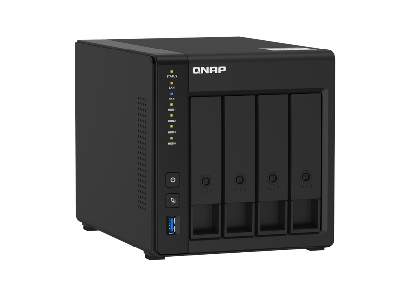 NAS,4fiók,2GB RAM,2x100/1000,4xUSB3.2