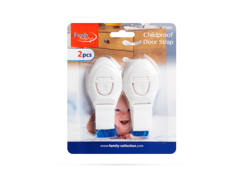 Family 57339 Biztonsági gyerekzár ajtóra - 21 cm - öntapadós - fehér - 2 db / csomag