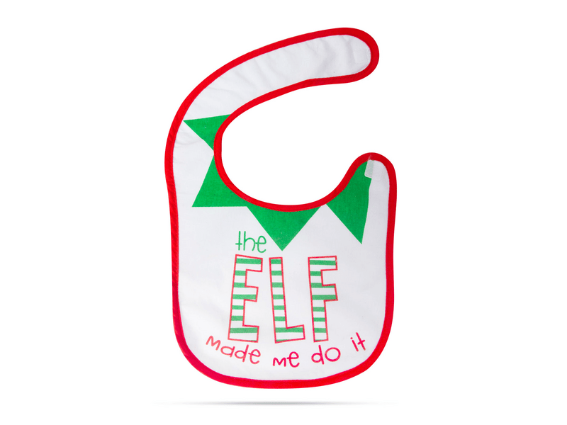 Božićni podbradnik za bebe - 38 x 27 cm - 4 vrste, 1 kom (58664)