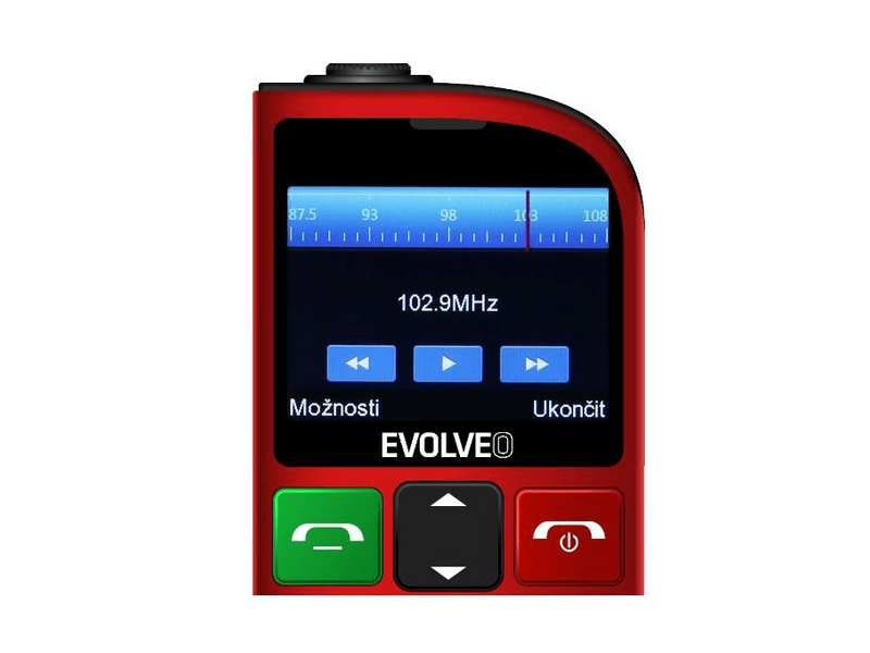 Evolveo EP800 EasyPhone FM Mobil idősek számára, piros