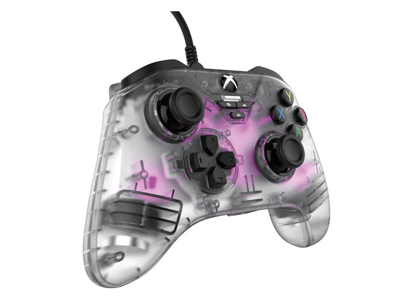 Snakebyte Xbox Series X vezetékes kontroller - átlátszó SB922350