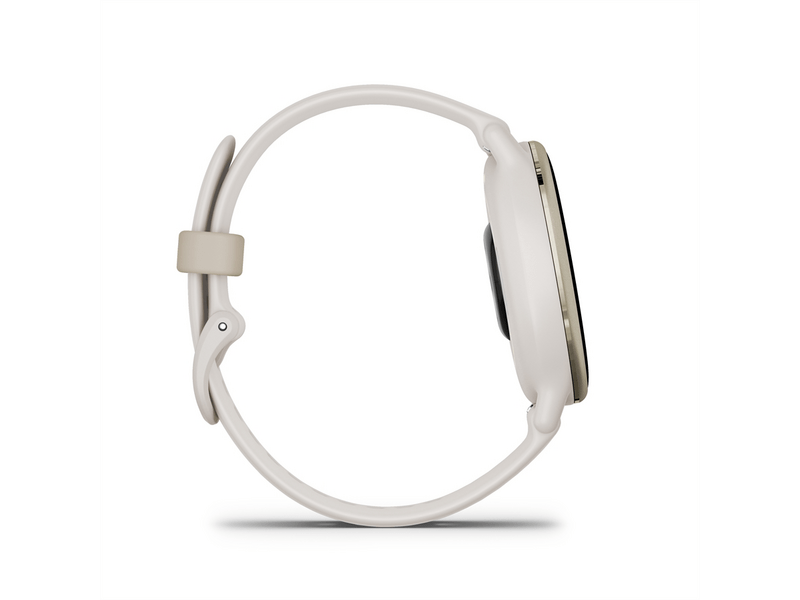 Garmin Vívoactive 5 okosóra, elefántcsont-krémarany, szilikon szíjjal