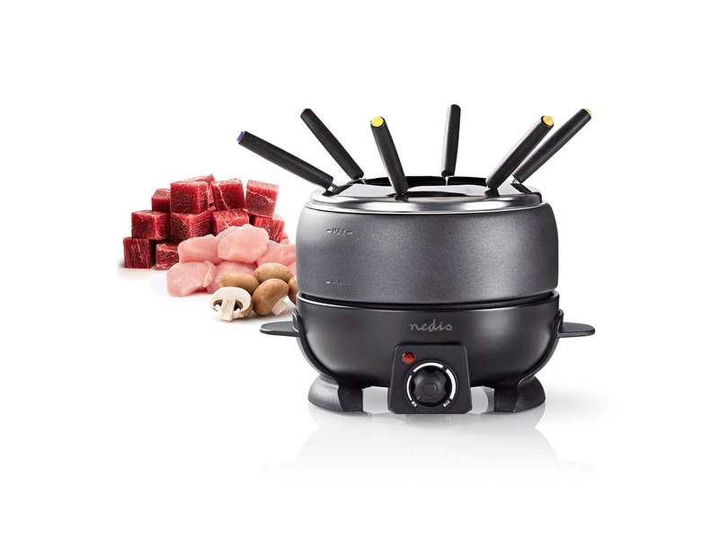 Nedis FCFO110EBK6 Fondue szett, 6 személyes, 2,3 l