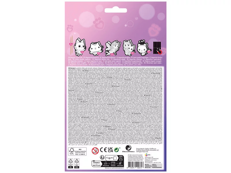 Gabi babaháza képkarcoló készlet mágnessel (420717)