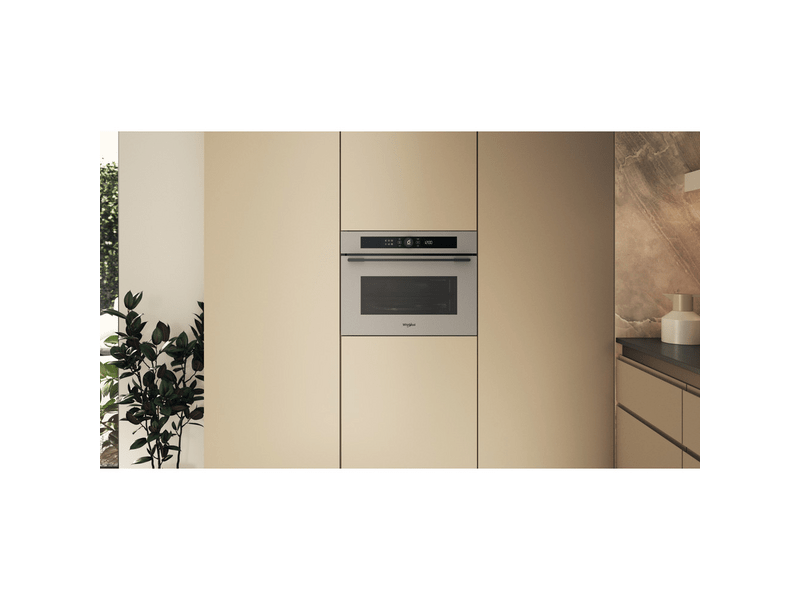 Whirlpool WMW57DHME Beépíthető mikrohullámú sütő, szatén