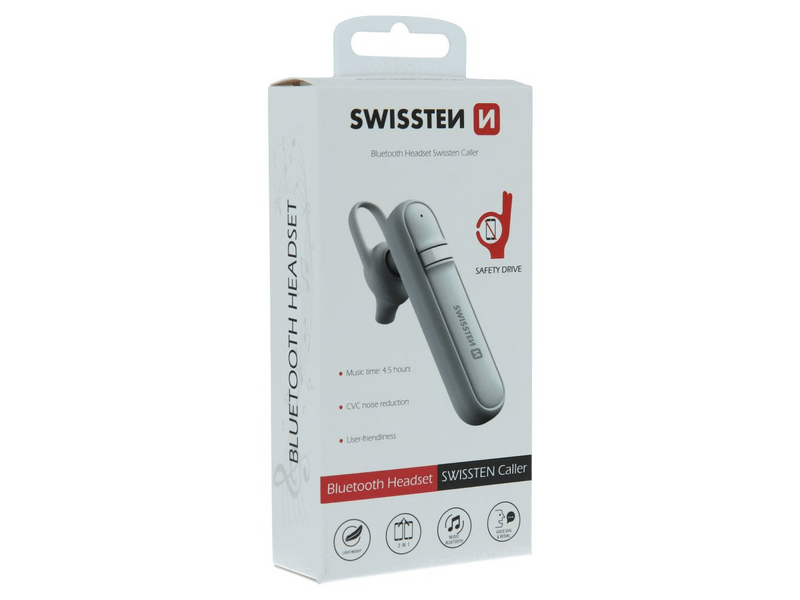 Swissten Caller Bluetooth headset, fehér (51104000)