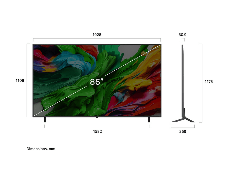 LG QNED evo AI 86QNED85A3C 86