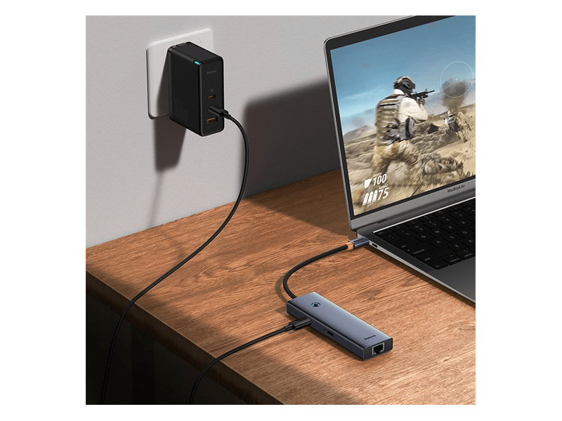 Baseus UltraJoy 6-Port HUB dokkolóállomás (B0005280281100)