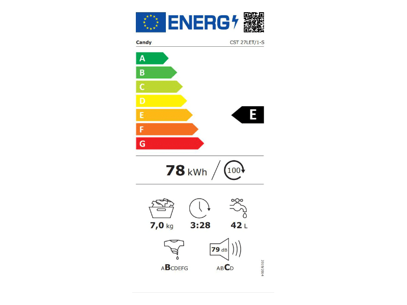 Candy CST 27LET/1-S felültöltős mosógép