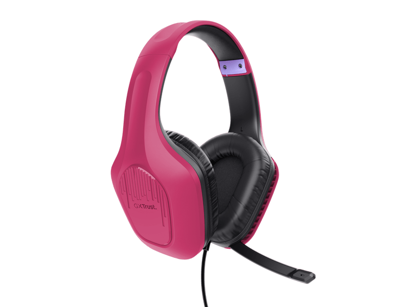 Trust 24992 GXT415P Zirox Gaming Headset, Rózsaszín