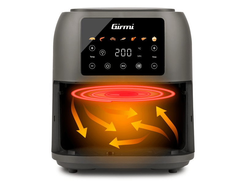 Girmi FG92 Forrólevegős sütő, 8l, szürke