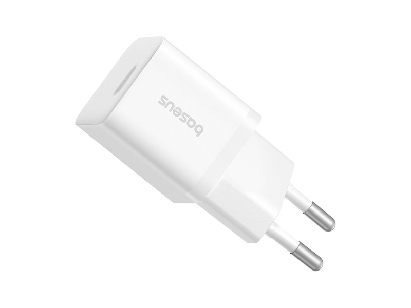 Baseus GaN5 Mini hálózati gyorstöltő 25W, fehér (P1011090921301)