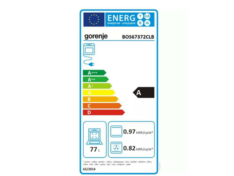 Gorenje BOS67372CLB Beépíthető sütő