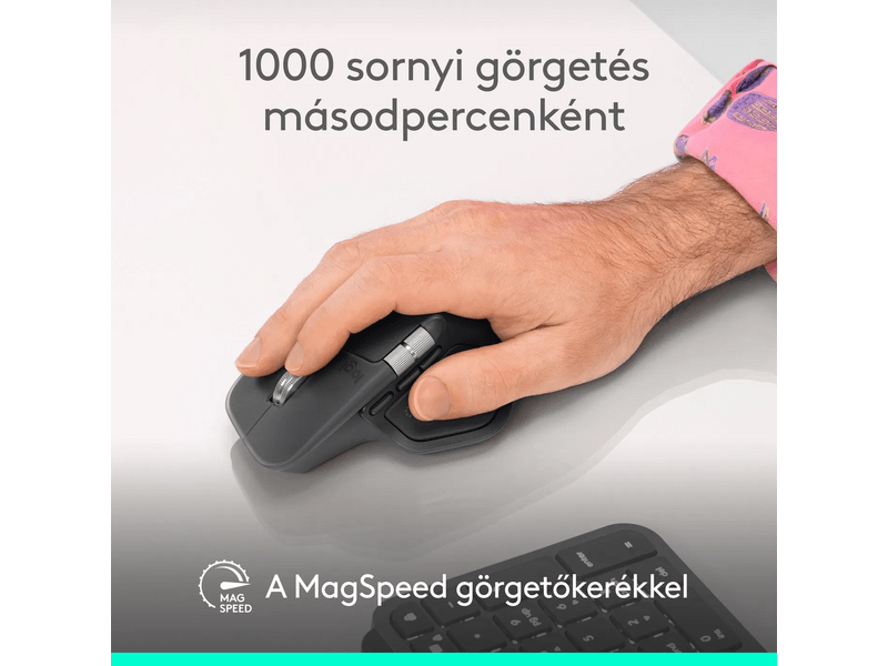 Logitech MX Master 4 Egér, grafitszürke (910-007562)