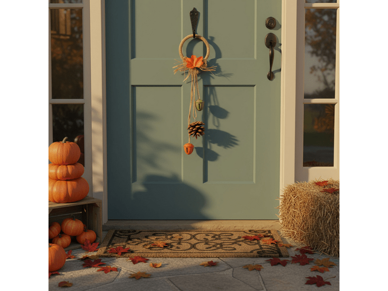 Family 59018 Őszi dekoráció, ajtódísz, 2 féle, 30,5 cm