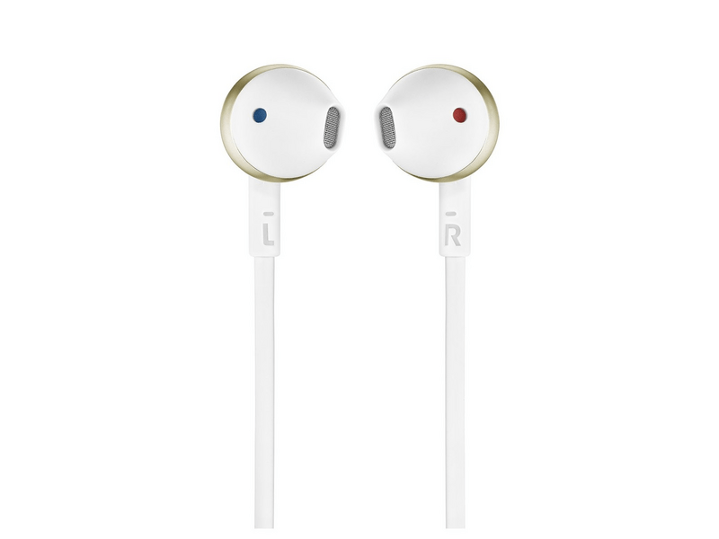 JBL Tune 205 fülhallgató, fehér/pezsgőarany (T205CGDE)
