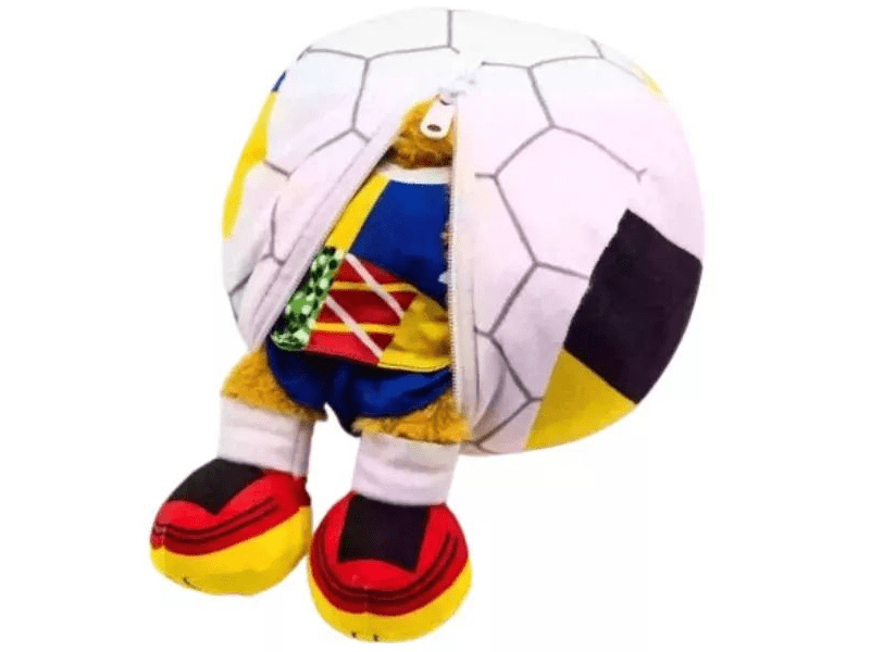 UEFA 2024 Albert Kifordítható plüss kabalafigura, 35 cm