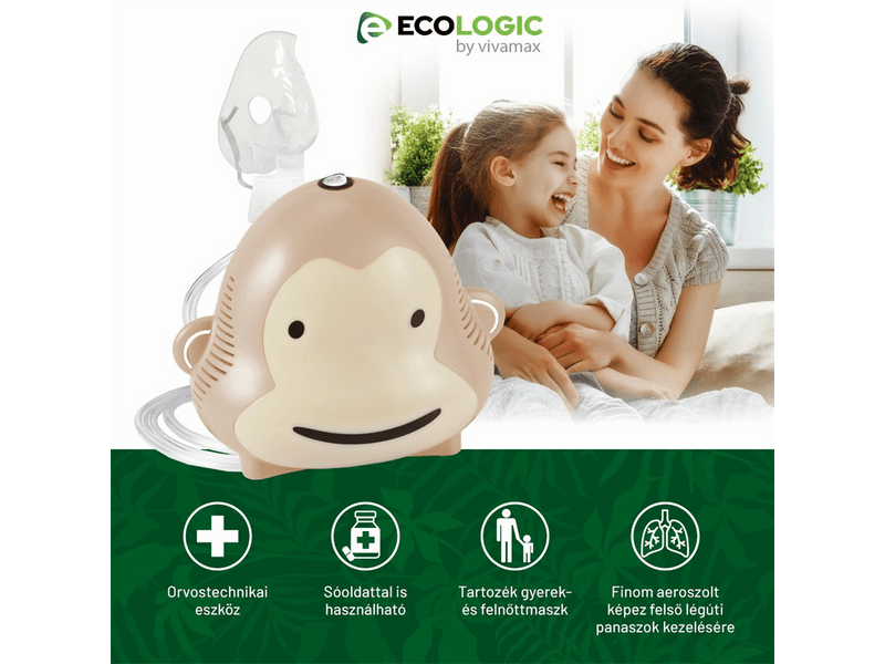 EcoLogic by Vivamax Kompresszoros inhalátor