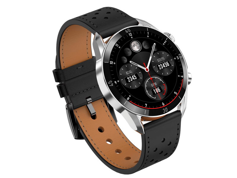 Garett V10 ezüst-fekete okosóra