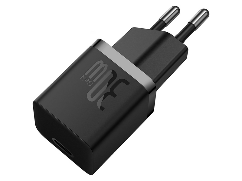 Baseus GaN5 Mini Hálózati gyorstöltő, fekete (CCGN070401)