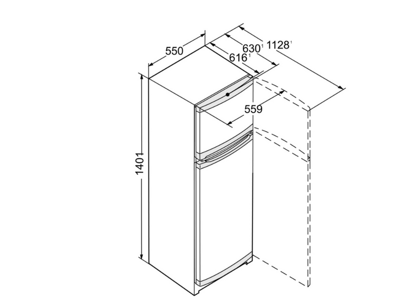 Liebherr CTPELE231 Felűlfagyasztós hűtőszekrény