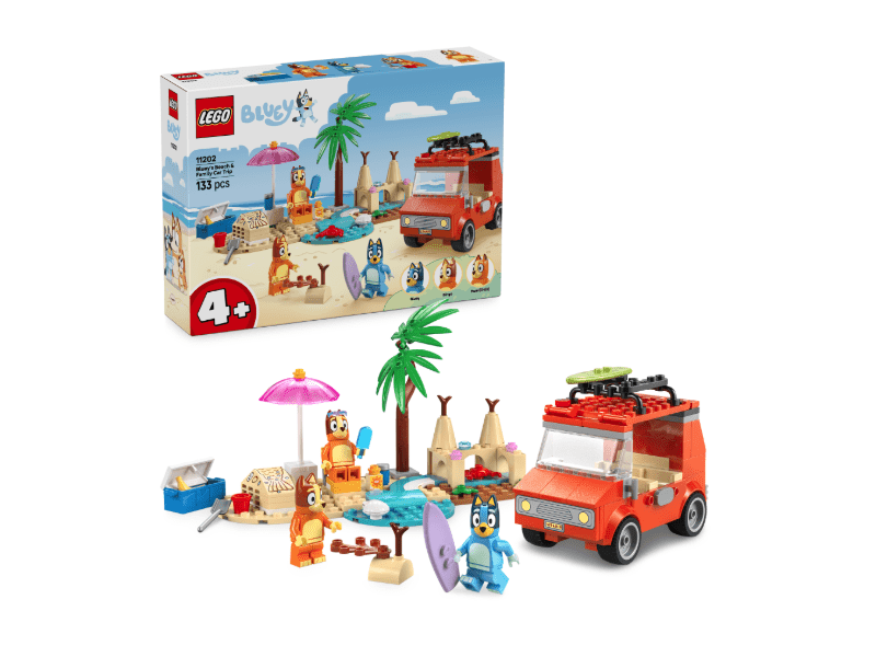 LEGO® Bluey: Bluey i njezina obitelj idu na plažu (11202)
