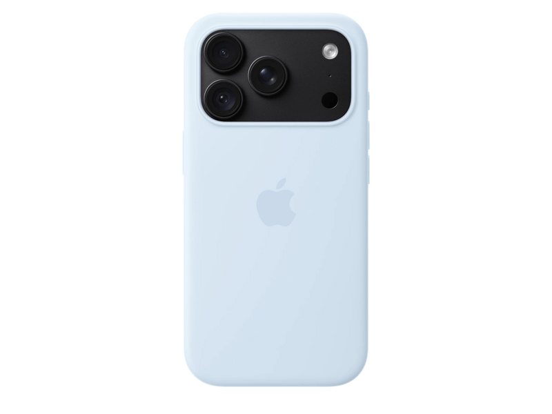 Apple iPhone 18 Pro szilikon tok, MagSafe-rögzítésű, búzavirágkék (MK8W4ZM/A)
