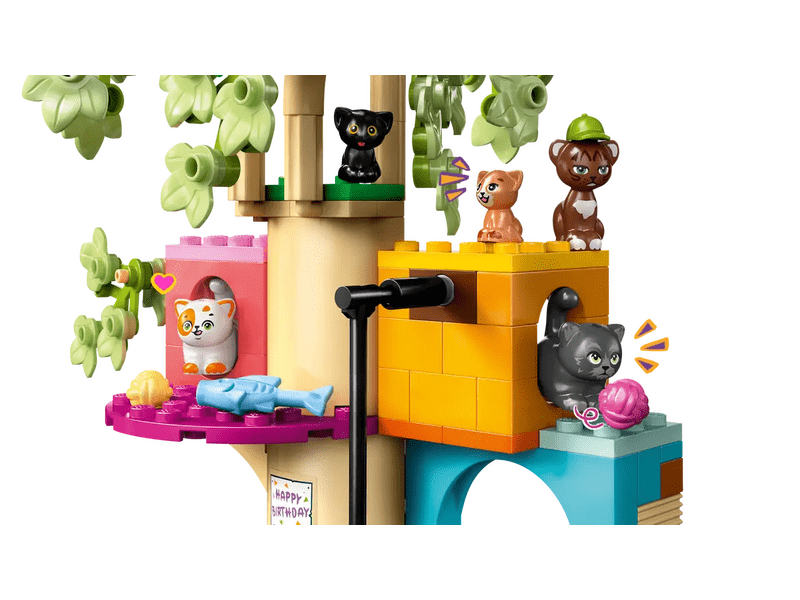 LEGO® Friends Rođendanska zabava s mačićima i kućica na drvetu za mačke (42666)