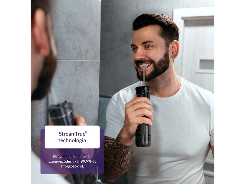 TrueLife AquaFloss Mini M50 szájzuhany, fekete