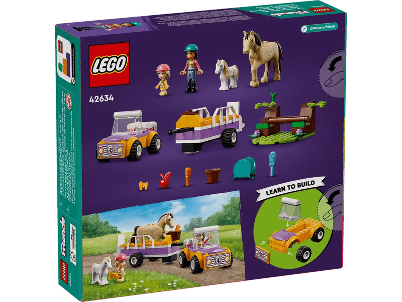 LEGO® Friends prikolica za konja i ponija (42634)