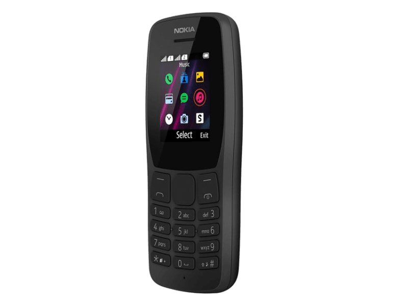 NOKIA 110 Fekete Kártyafüggő Mobiltelefon + Yettel kártya