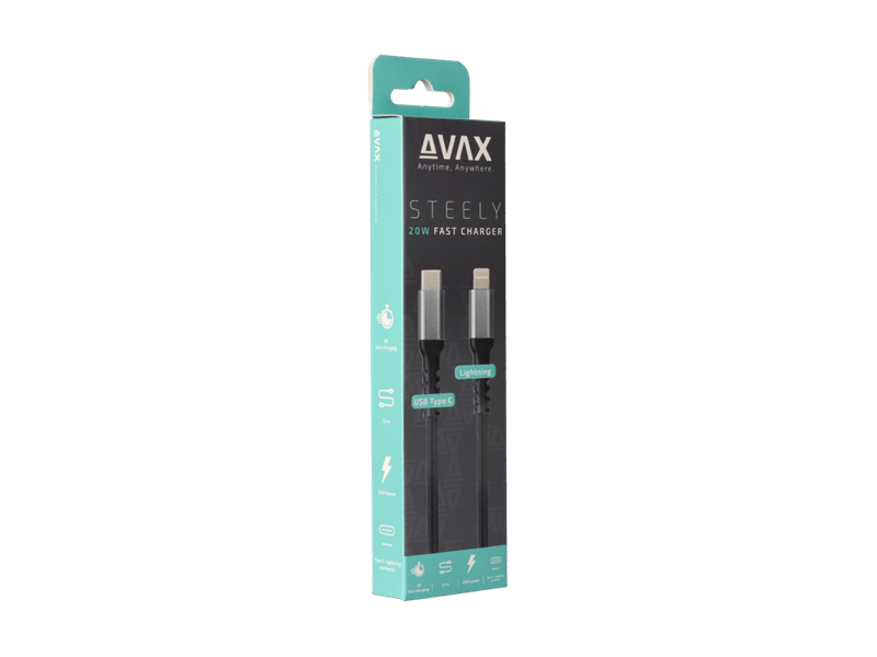 AVAX CB402G TypeC-Lightning kabel, 1,5 m, 20 W